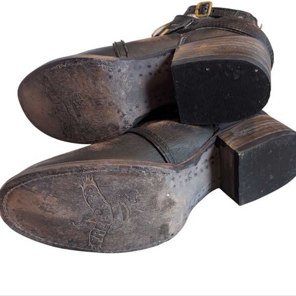 FREEBIRD by Steven FB Stair Ankle Boots 8 Distressed Leather - Picture 5 of 5